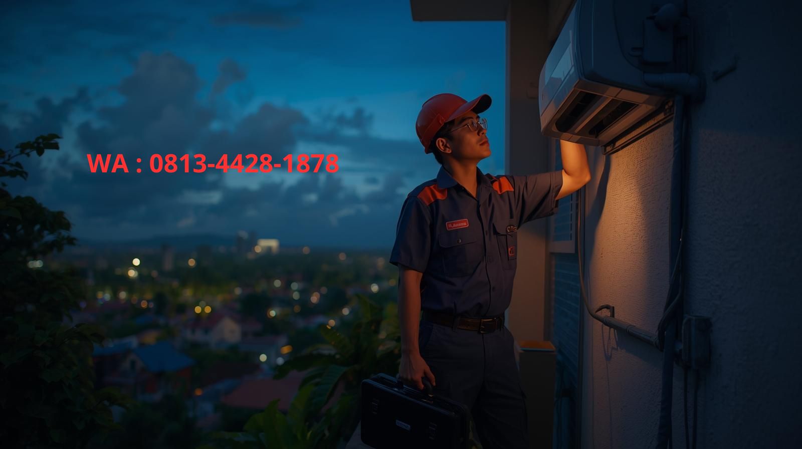 Layanan cuci AC Manado cepat