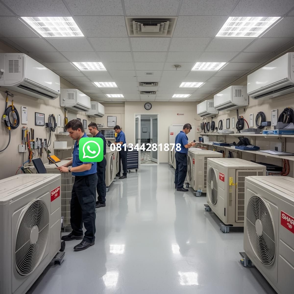 service ac sharp resmi area manado