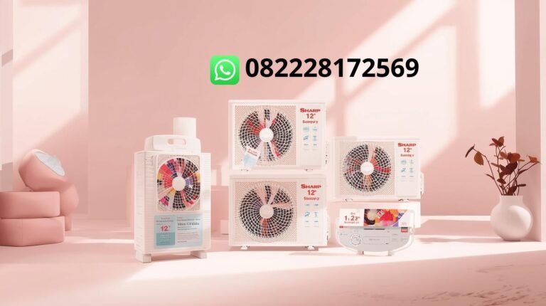 harga ac sharp 1 2 pk di manado