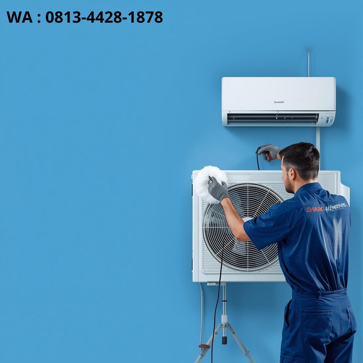 BANNER IKLAN JASA CUCI AC SHARP