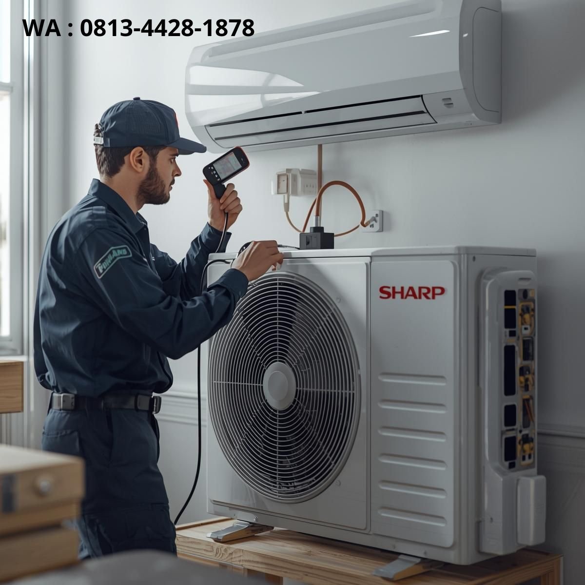 PROSES PERBAIKAN AC SHARP TIDAK DINGIN