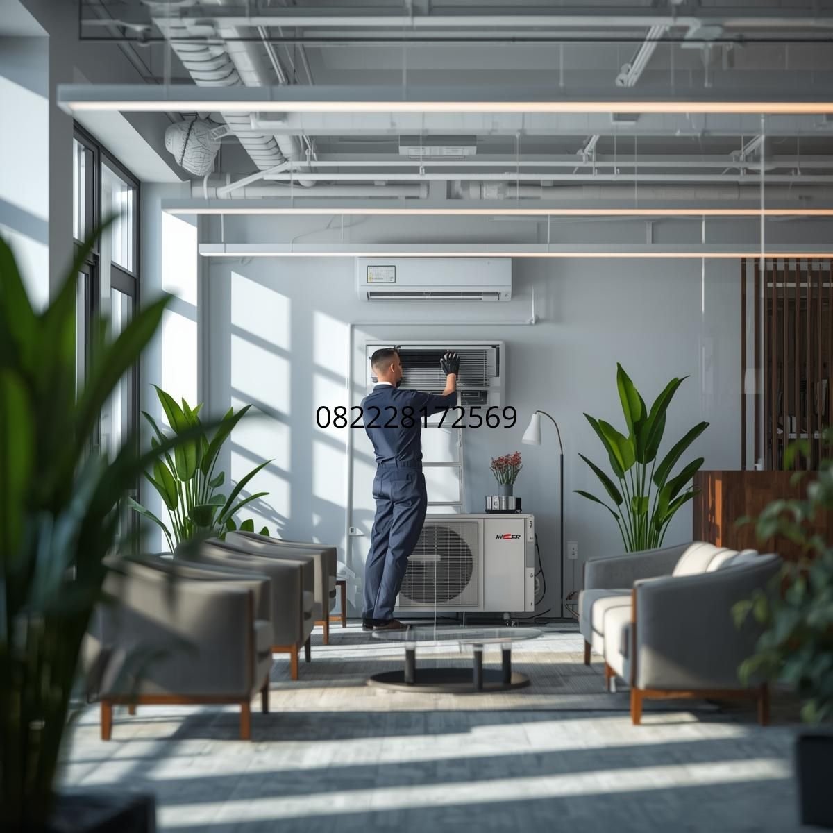 kontraktor AC kantor besar Manado