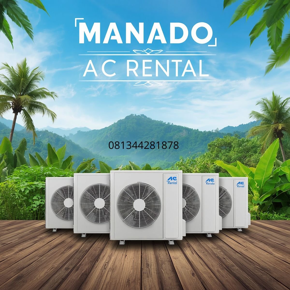 jasa sewa AC harian Manado