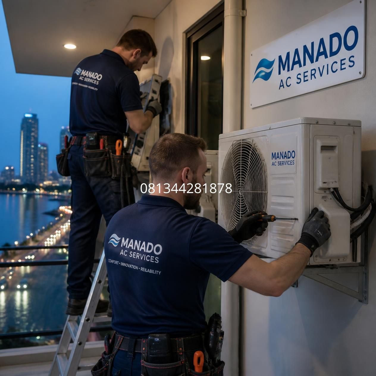 bongkar pasang AC Manado