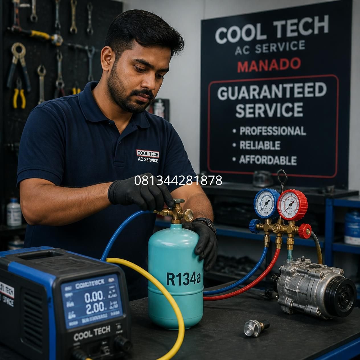 tambah freon AC Manado