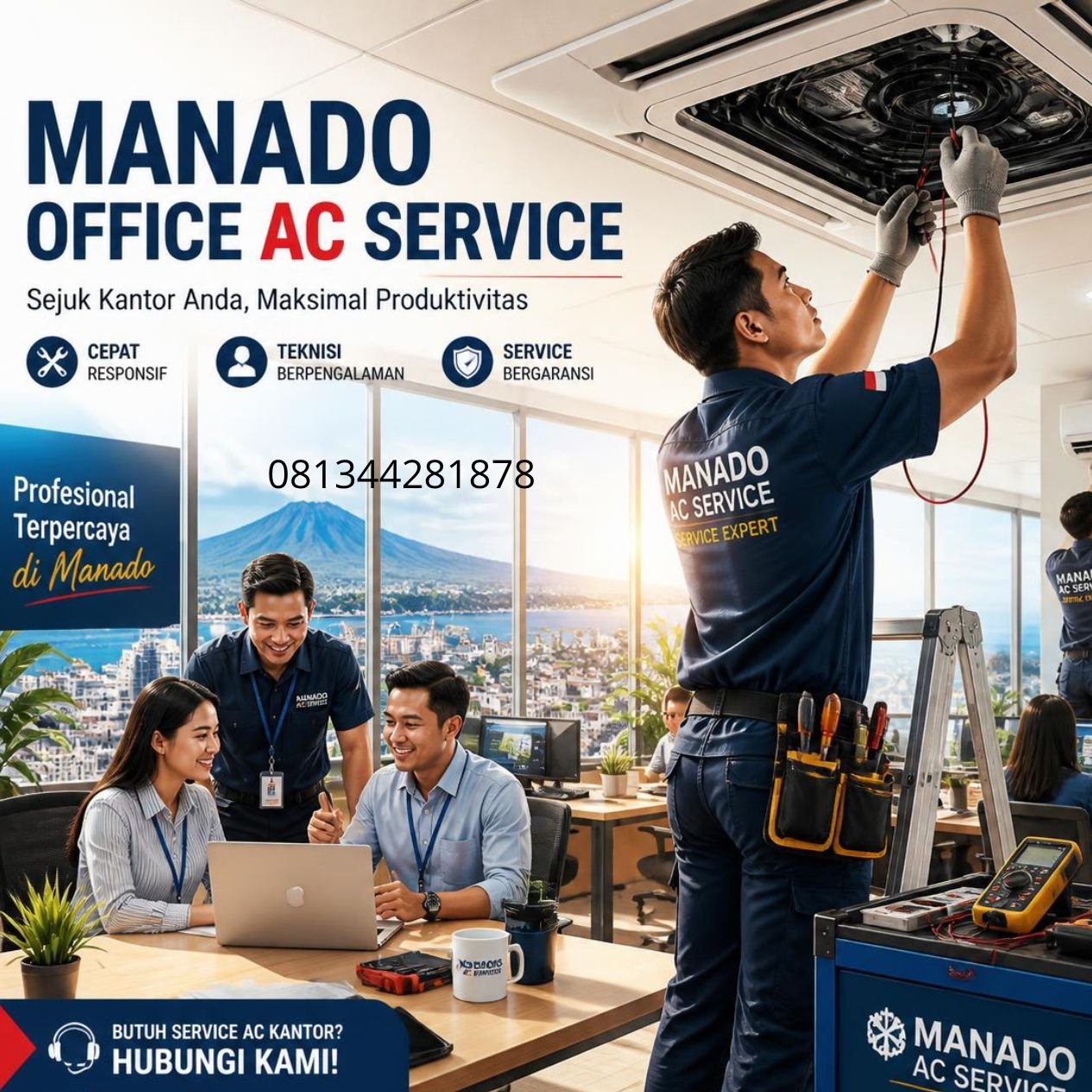 perawatan AC kantor Manado