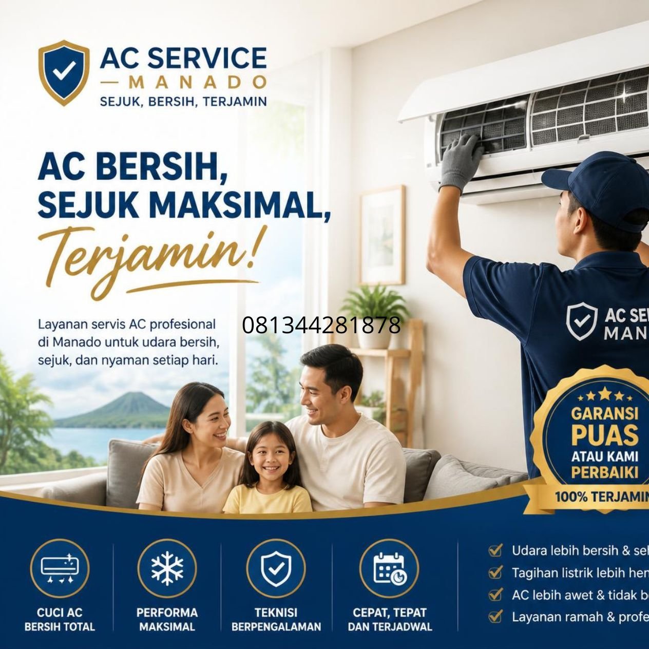 teknisi AC panggilan