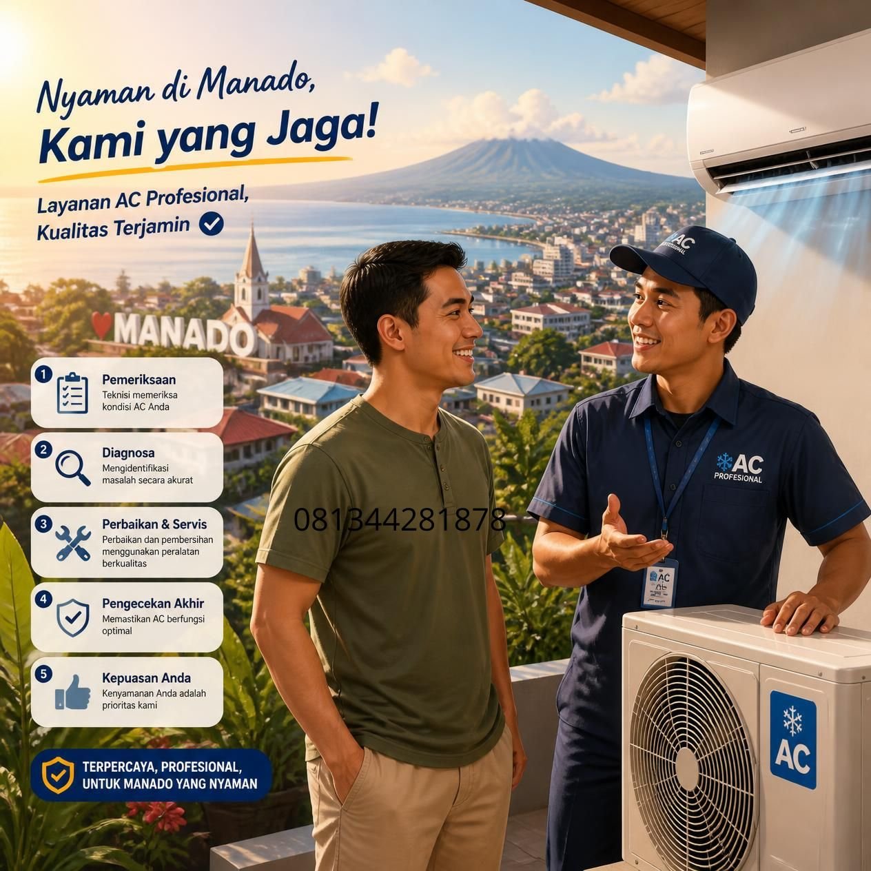 teknisi AC panggilan Manado