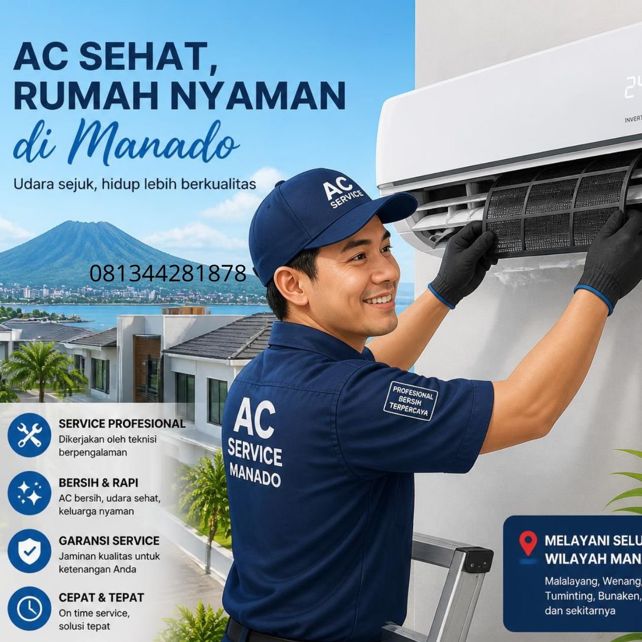 isi freon AC Manado