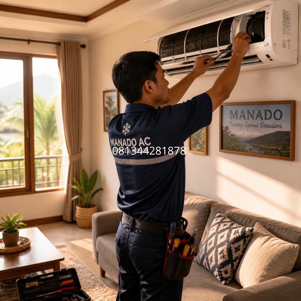 servis AC cepat Manado