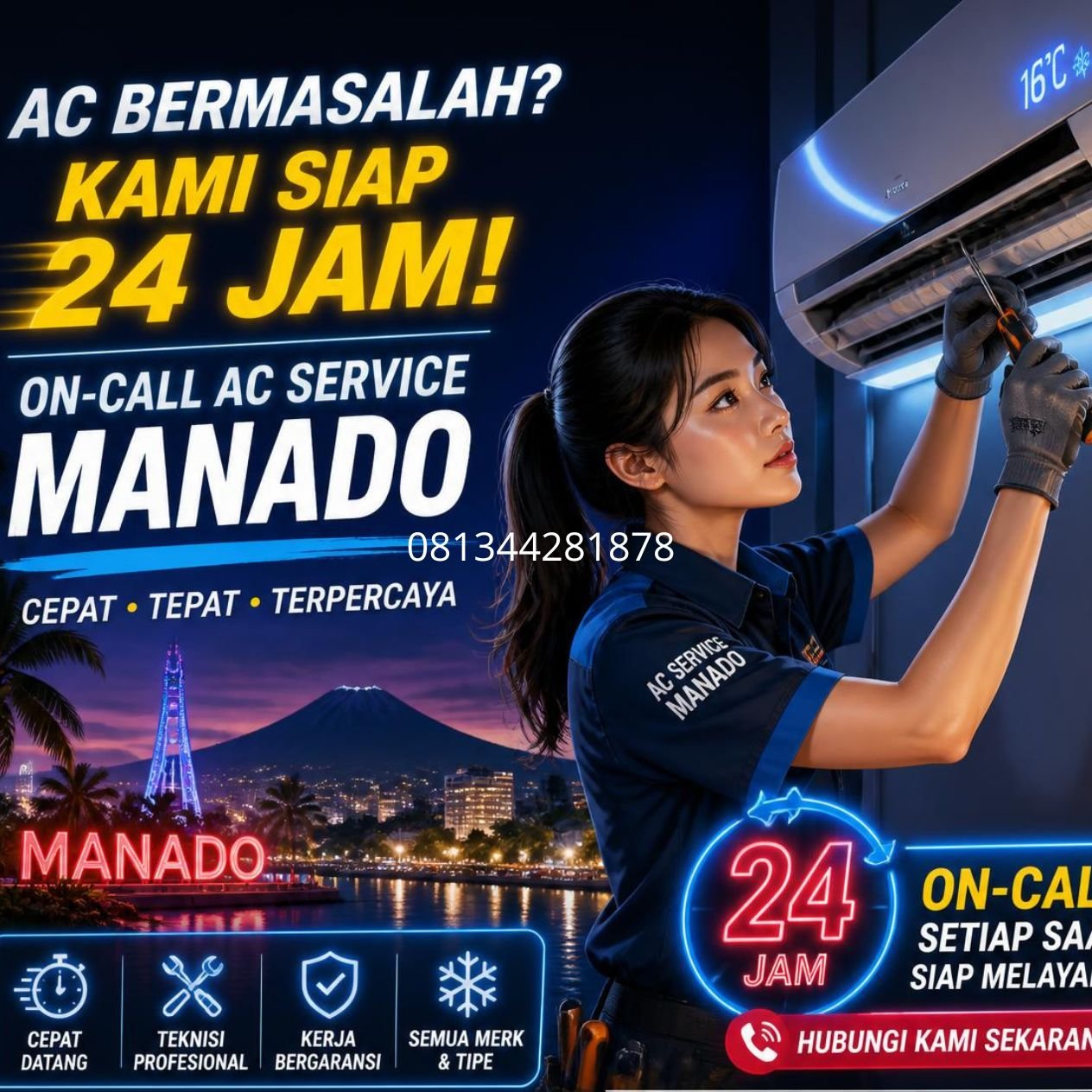 Teknisi AC Manado 24 jam