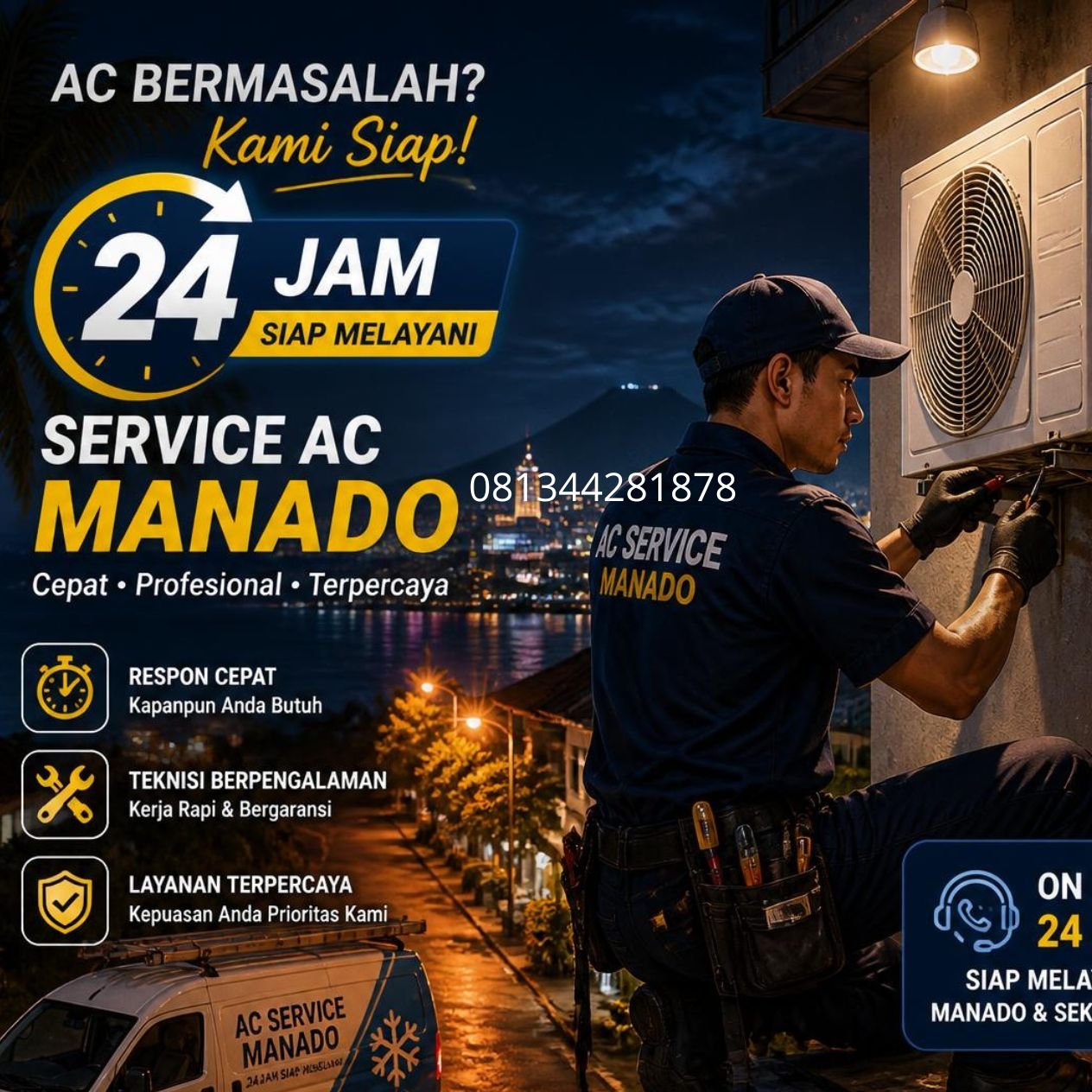 Perbaikan AC rumah Manado