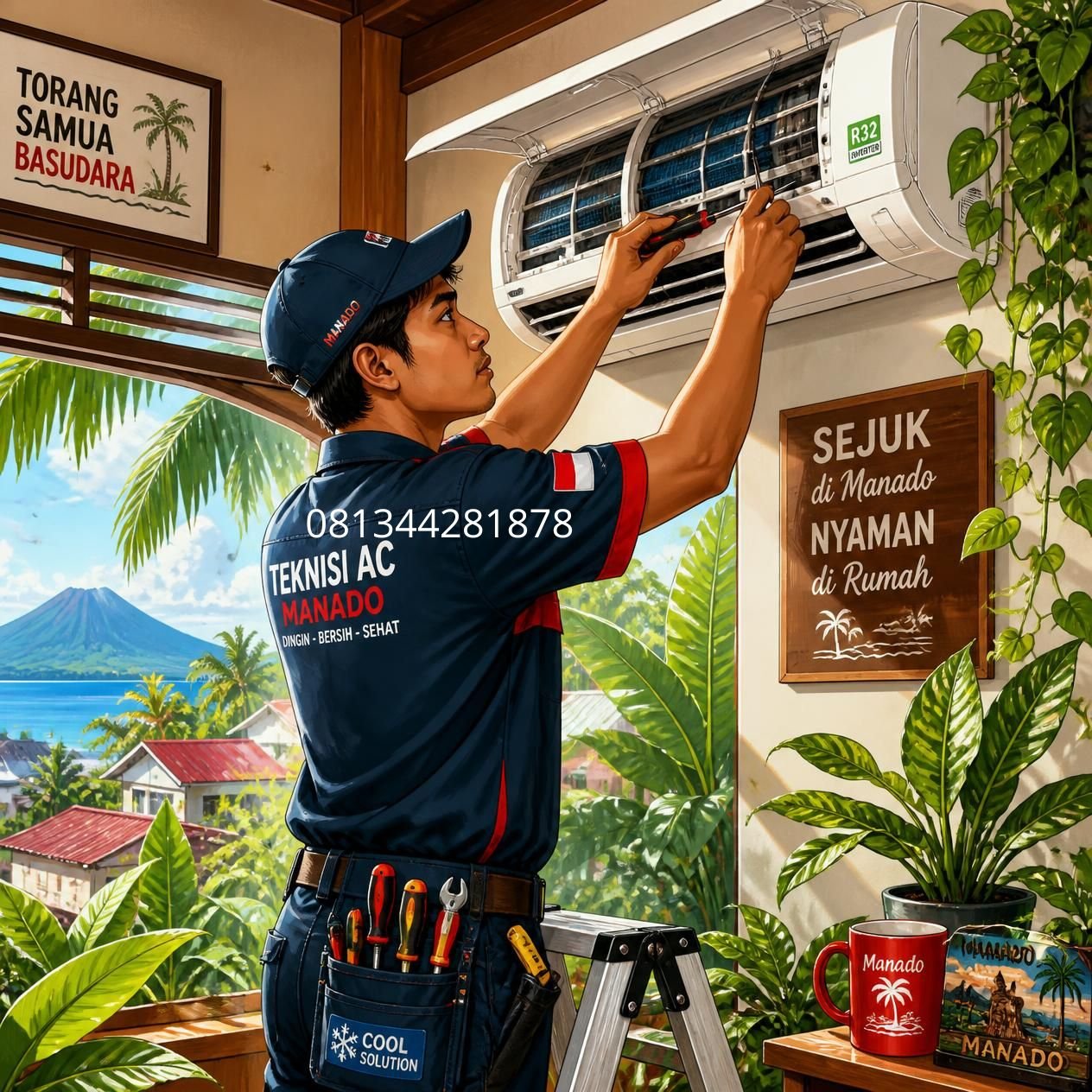 servis AC Manado tidak dingin