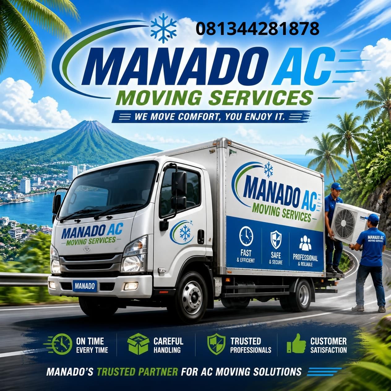 Relokasi AC Manado