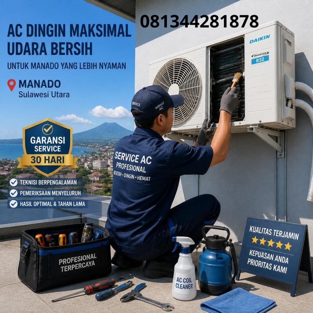 Cuci AC bergaransi Manado