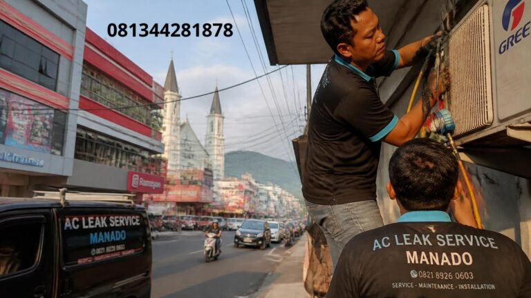 Service AC bocor air Manado