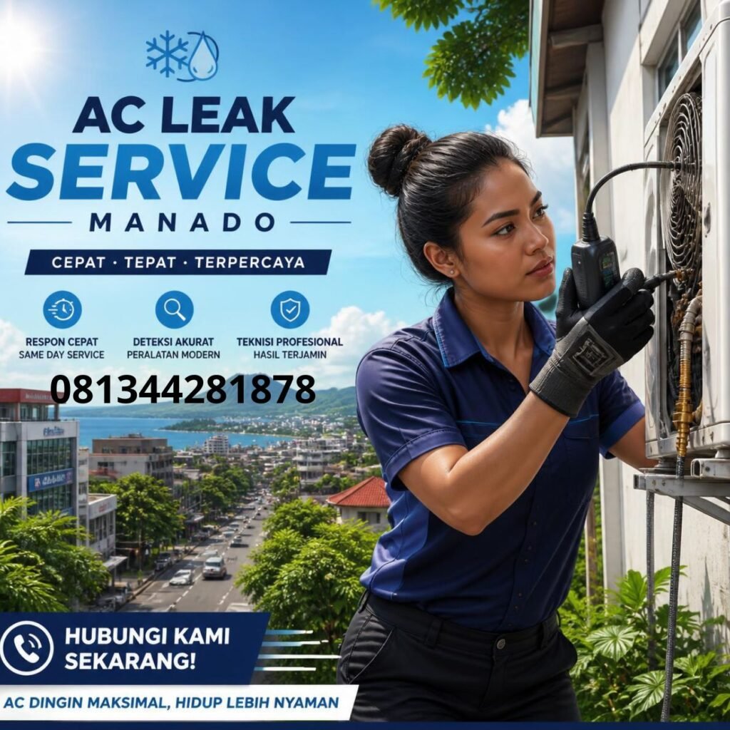 Teknisi AC bocor Manado