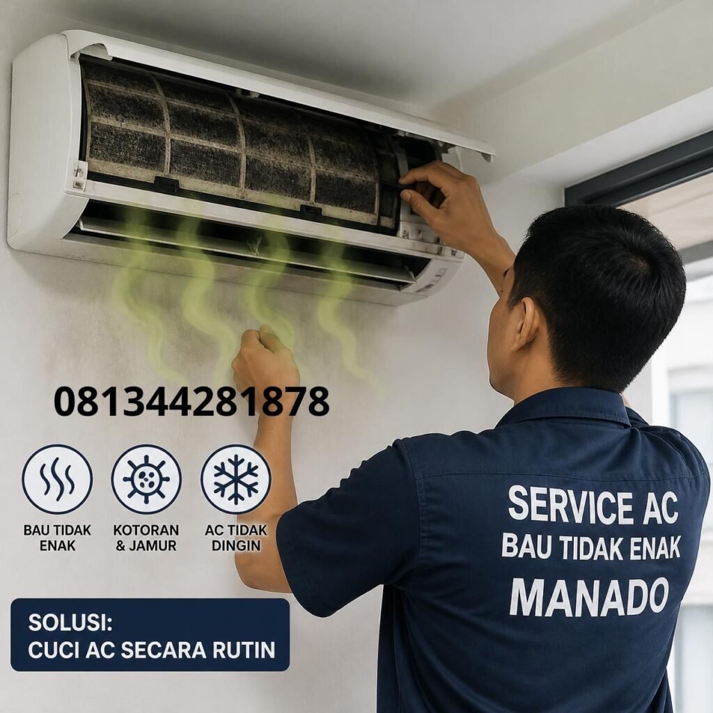 Cuci AC Penghilang Bau Manado