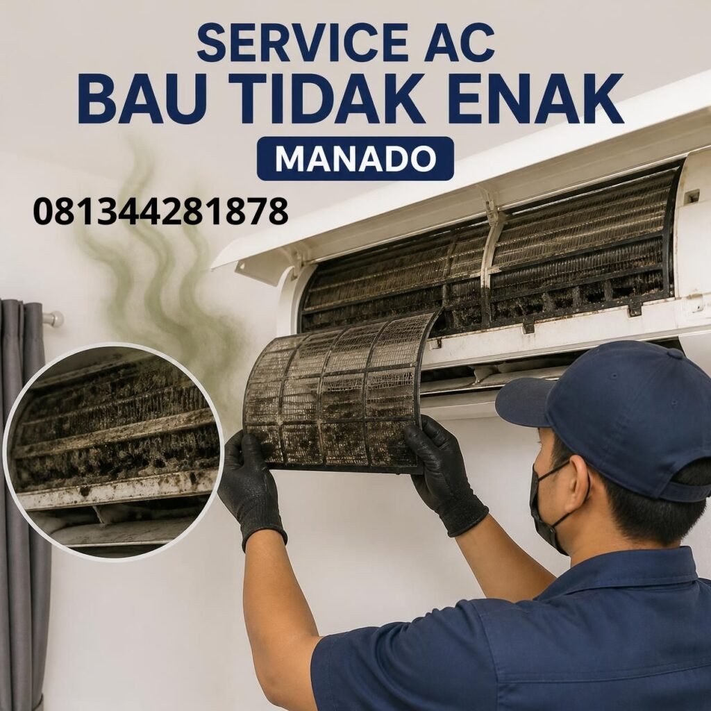 Service AC Bau Tidak Sedap Manado