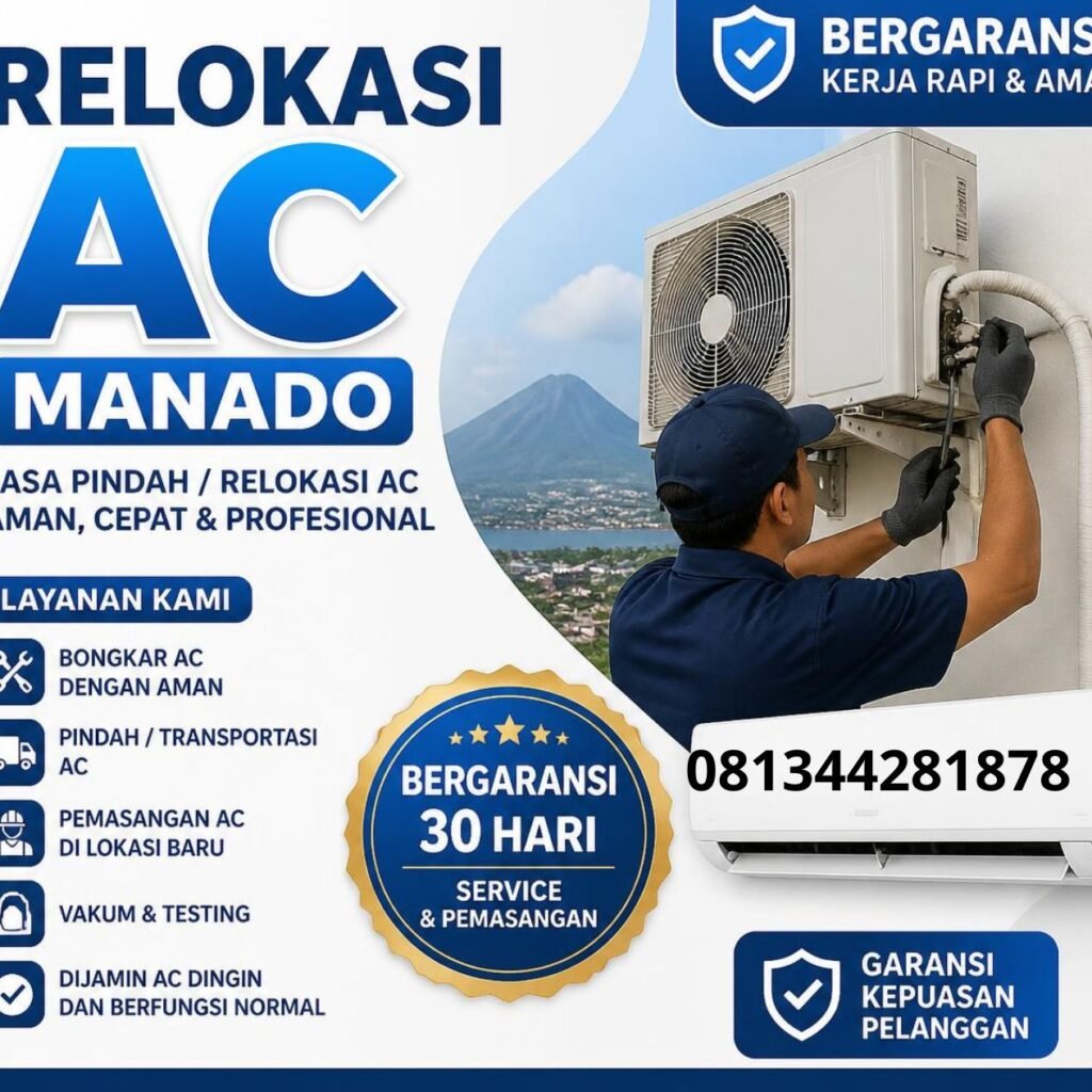 Jasa pindah AC Manado