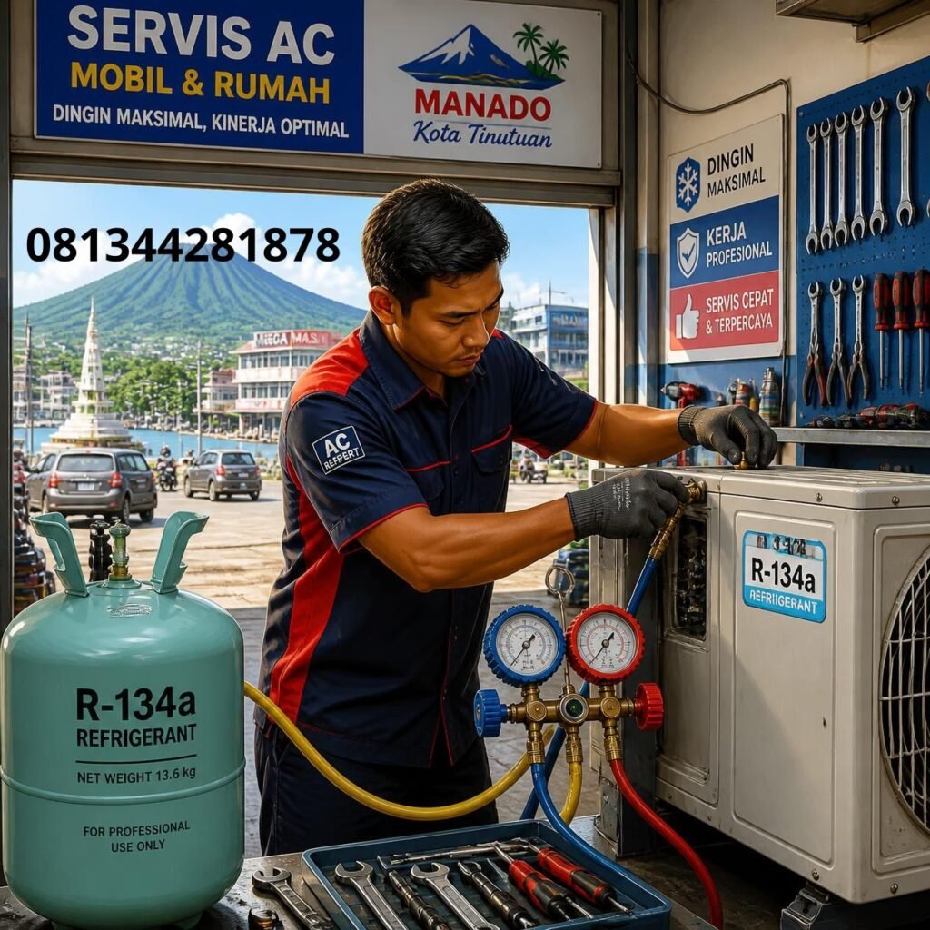 Isi Freon AC Manado