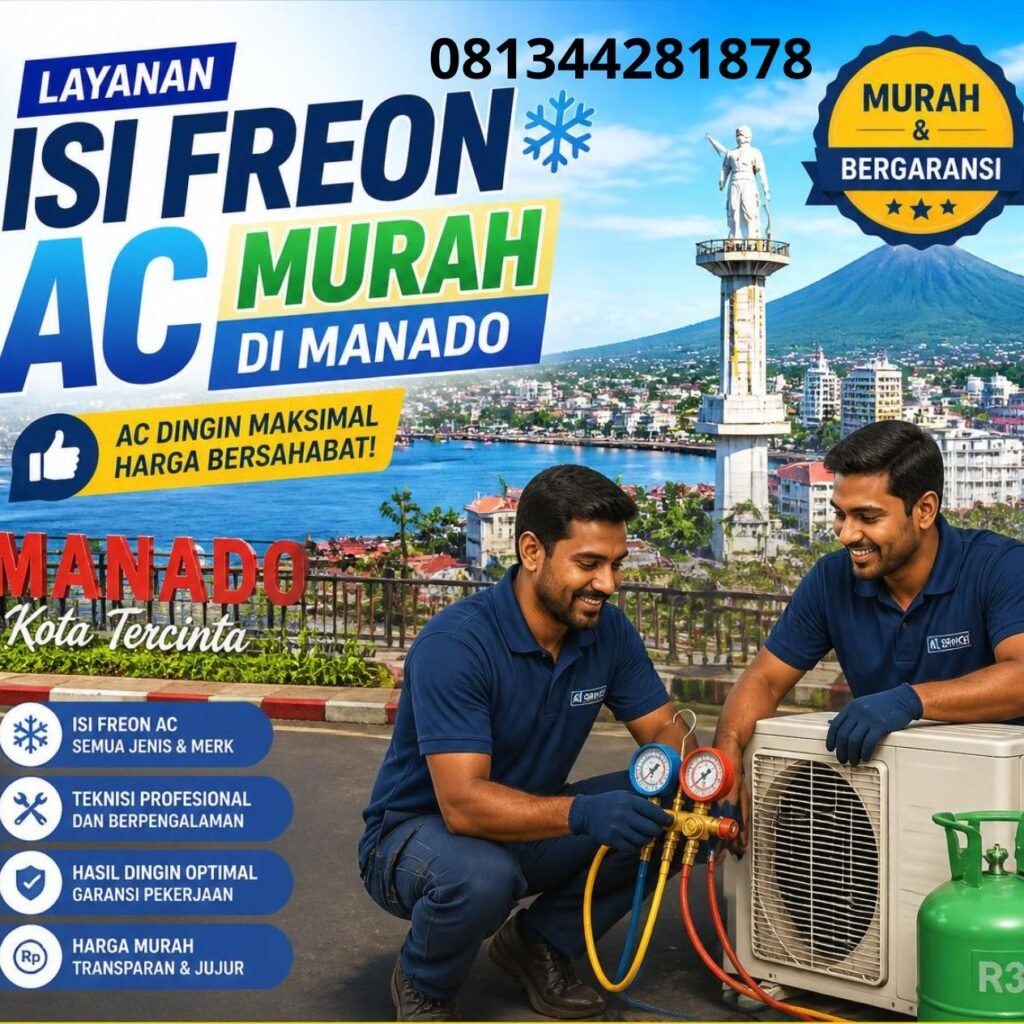Isi Freon AC Murah Manado (1)