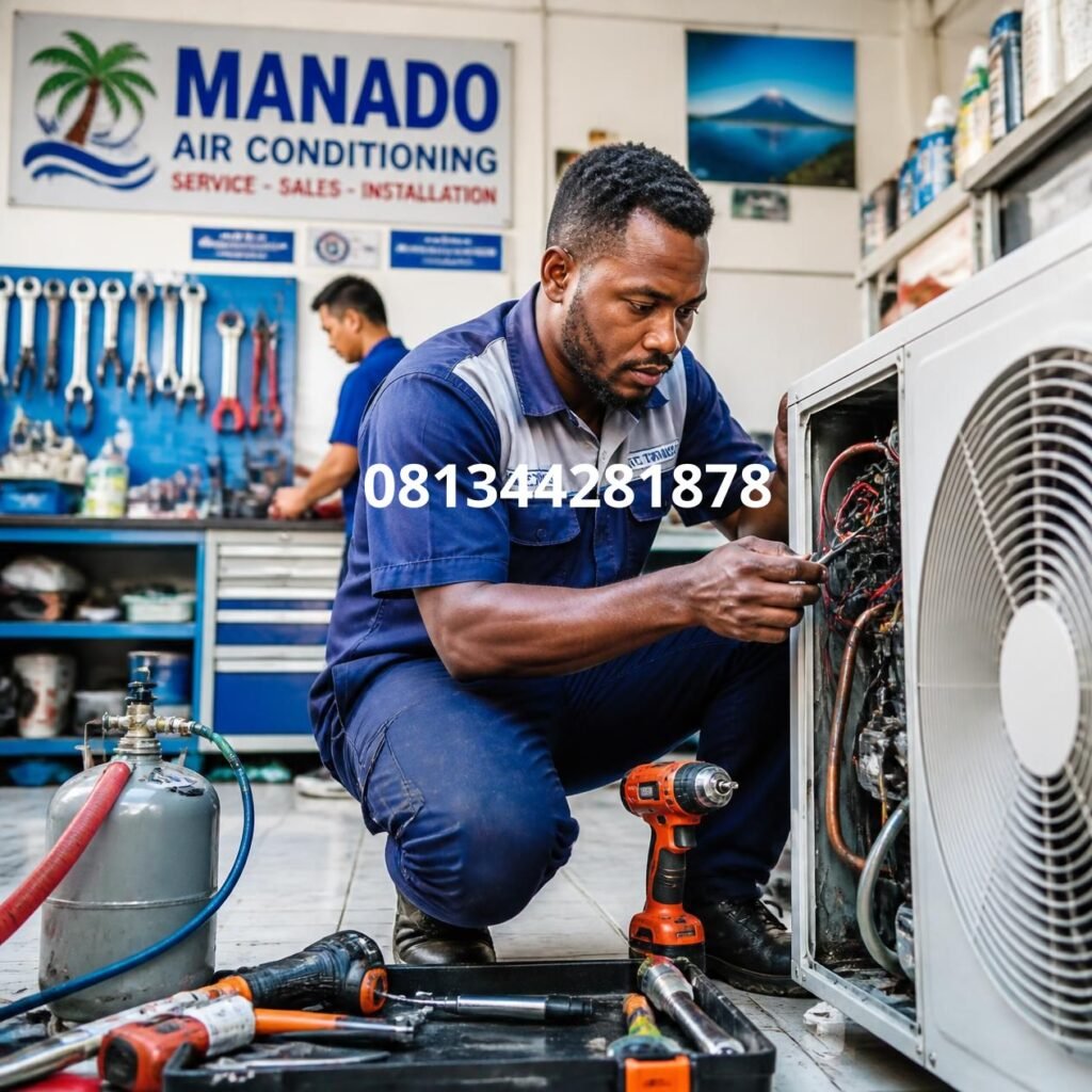 Jasa Isi Freon AC Manado (1)