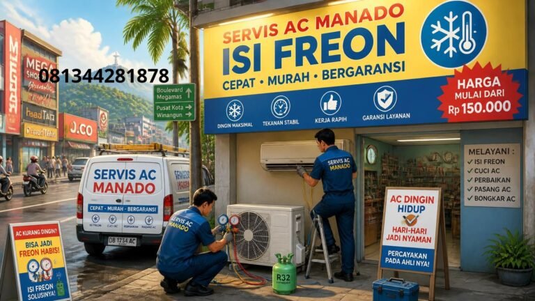 Jasa Isi Freon AC Murah Manado