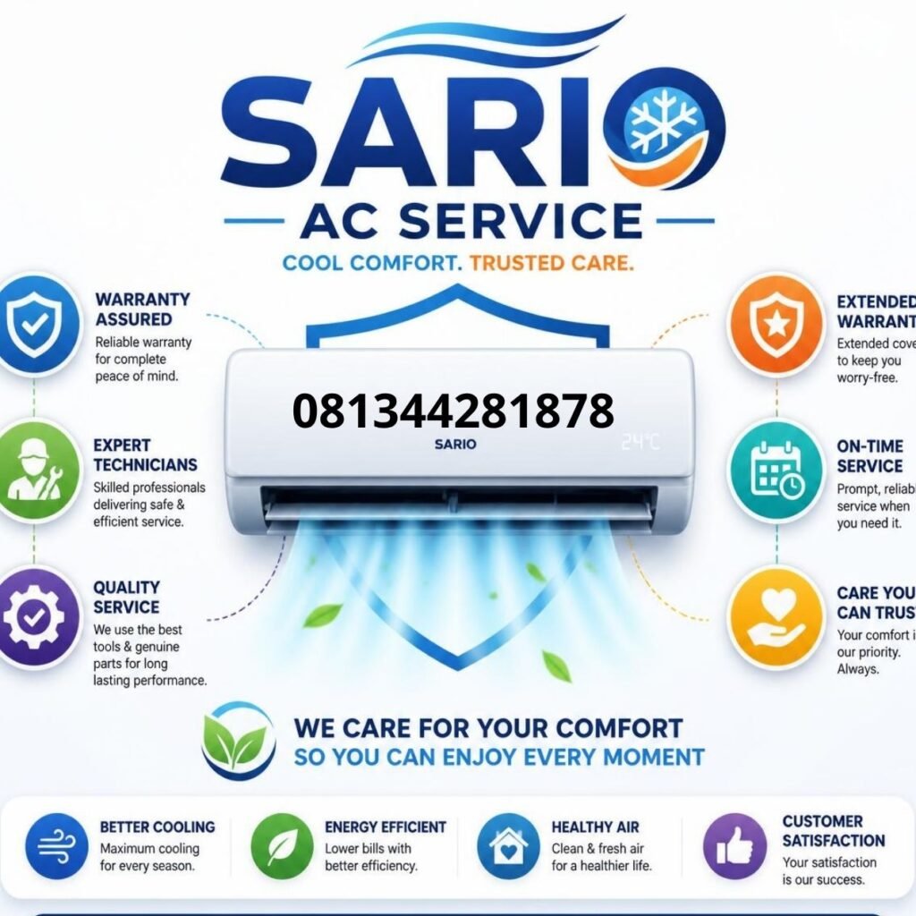 Service AC Split Sario