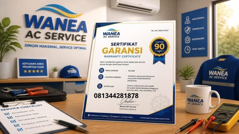Service AC Wanea bergaransi