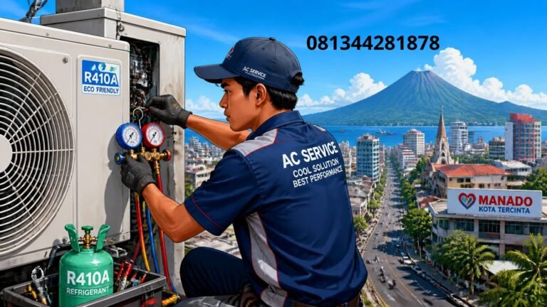 biaya isi freon AC Manado