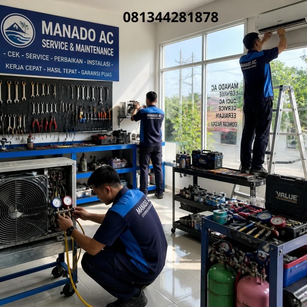 Jasa service AC toko Manado
