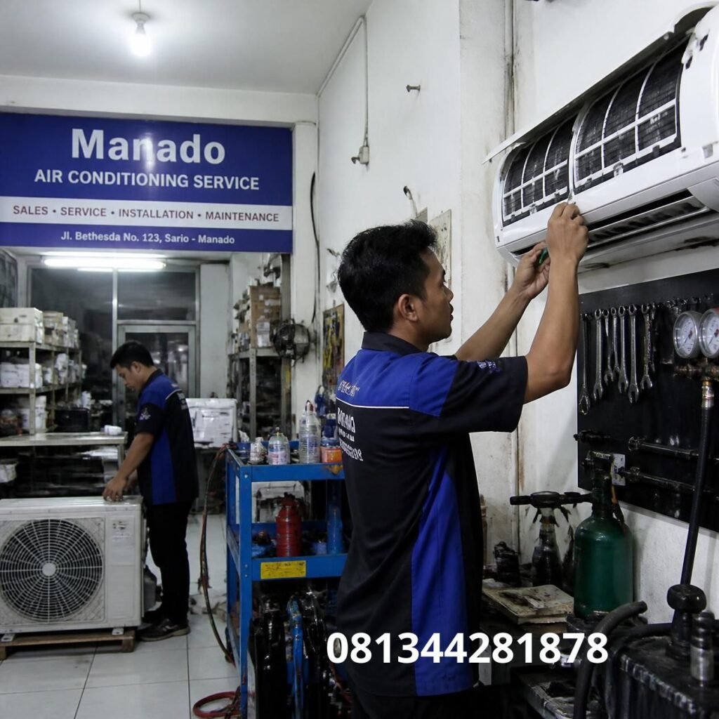 Service AC toko murah Manado