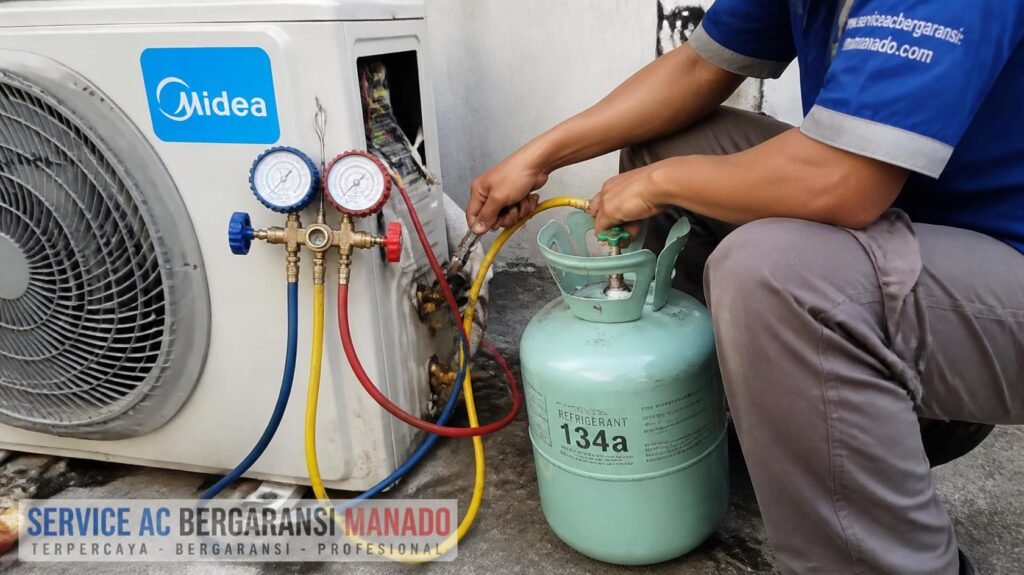 Isi Freon AC Manado